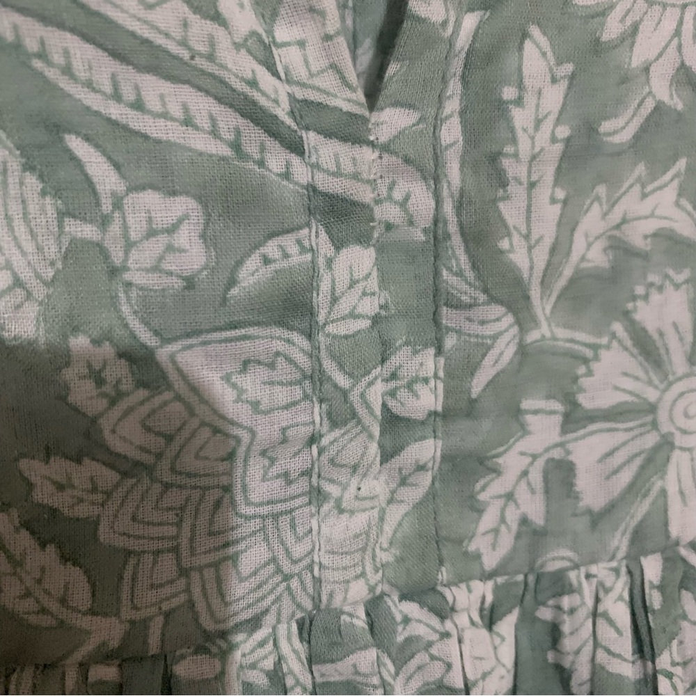 Daughters of India green/Aqua Patterned Mini Dress - Picture 7 of 8